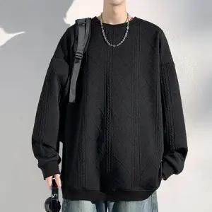 남자 가을 캐주얼 빅사이즈 다이아 맨투맨 라운드 패피3