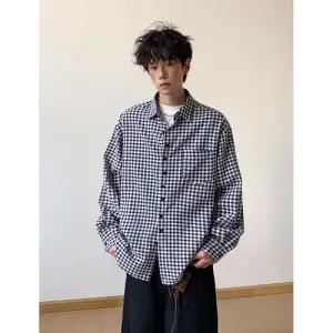 캐주얼 남친 셔츠 체크 트렌드 봄가을 긴팔 상의 패피3