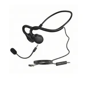 골전도 스타일 유선 이어폰 오픈형 3.5mm C타입 USB 상담사 PC 게임 노트북 태블릿