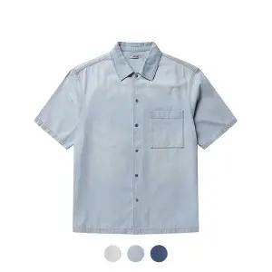 [폴햄] 남성 데님 반팔 셔츠_PHE2WC1843