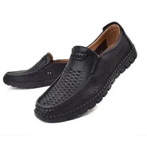 라운드토 커브드라인 키높이 2.5CM 남성로퍼 보트슈즈 드라이빙슈즈 남성컴포트화