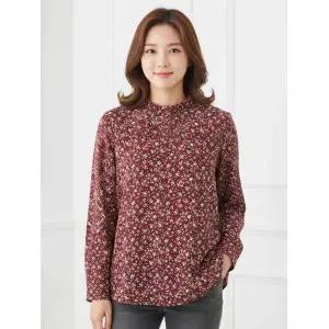 올포유 여성 별 프린트 넥프릴 블라우스 ALTRL7211-415_G