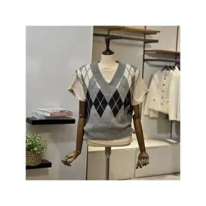 [하프클럽/반에이크]  VB5ZKVM302Z 아가일 브이 조끼