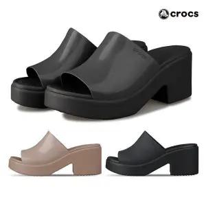 [크록스] 브루클린 웨지 힐 여성 슬리퍼 샌들 151948977