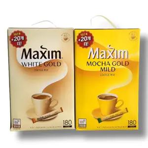 동서맥심모카골드 커피믹스 180T + 화이트골드180T