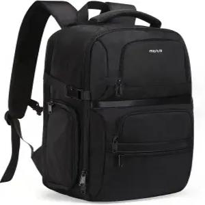 MOSISO 카메라 백팩 DSLR/SLR/거울 없는 케이스 15-16인치 노트북 수납공간과 레인 커버가 있는 측면 퀵