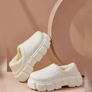 캠핑 털신 사무실 실내 실외 방한화 화이트 245-255) 거실슬리퍼 실내슬리퍼 방한실내화