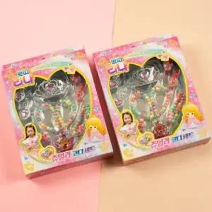 목걸이 세트 리나 어린이 쥬얼리 유아 코디 공주 쁘띠 비즈목걸이 공주목걸이