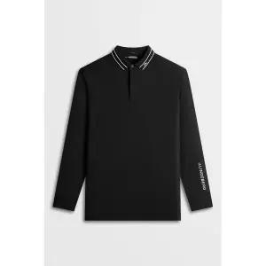 [제이린드버그] 남성 라우로 롱 슬리브 폴로 블랙 152014262