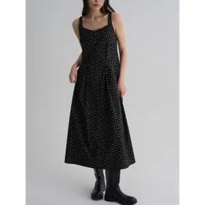 [에잇세컨즈] 플로럴 레이어드 원피스  블랙 (356271WM25)