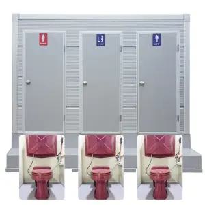 신일SP 야외화장실 SEAB3Y3 양변기3개 캠핑장 포세식 이동식화장실