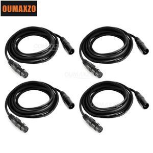 XLR 커넥터 DMX 케이블 1.5M 2M 3M Dmx512 무대 조명 LED 파 빔 이동 헤드 3 핀