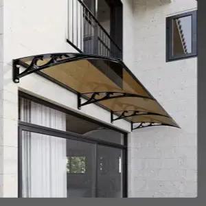 출입문 비가림막 어닝 투명 비막이 처마 투명어닝 현관 빗물받이 베란다 테라스 가리개