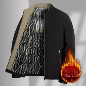 남성용 캐주얼 도톰 자켓 차이나 아빠 잠바 기모 바람막이 점퍼 야상 BE1