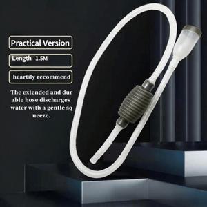 수동 반자동 수족관 사이펀 진공 청소기 어항 물 교환기 펌프