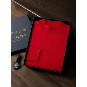 남친 니트 울 캐시미어 루즈핏 빅사이즈 반 심리스 올오버 폴라 클래식 정품 패피1