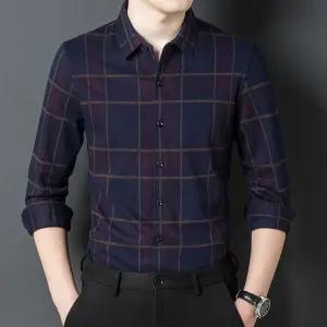 남친 셔츠 체크 가을 봄 비즈니스 긴팔 캐주얼 루즈핏 보온 상의 패피3