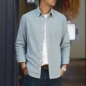 오피스룩 캐주얼 남사친 데일리 스트라이프 셔츠 북문호 패피1