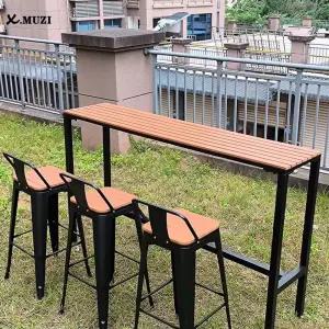 홈바테이블 원목 바테이블 창가 조리대 수납 카페