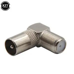 dmb안테나 RF 동축 90도 직각 TV 공중 케이블 커넥터 F 암-TV 암 플매트 카펫 매트 러그-암 소켓