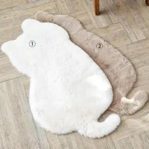 고양이방석매트 에코퍼 고양이 샤기퍼 매트 보온 미니러그 2종 47 93