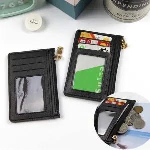 5포켓 신분증 지갑 카드 동전 블랙1P 보관 명함 휴대
