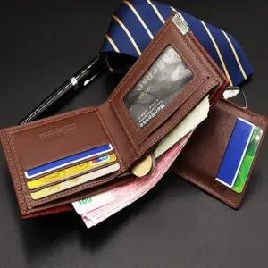 남성 깔끔한 스티치 반지갑 카드 수납 홀더 월렛 남성지갑 남자반지갑 중학생지갑