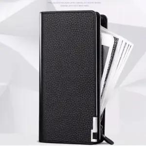 남성 학생 대학생 장지갑 지갑 분실방지 손목끈 포함 끈지갑 남성지갑 남자장지갑