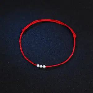 여자 여학생 캐주얼 심플 모던 포인트 팔찌 끈팔찌 캐주얼팔찌 얇은줄팔찌 로프팔찌