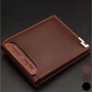 남자 깔끔한 반지갑 스티치 카드 지폐 수납 월렛 남성지갑 남자반지갑 중학생지갑
