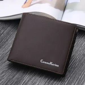 소프트 심플한 남성용 가죽 얇은지갑 반지갑 선물 반지갑