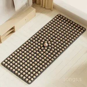 나무 원목 원형 지압발판 마사지 발바닥 발지압판