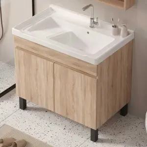 손세탁용 사각 하부장 엔젤 화이트 씽크대 욕실