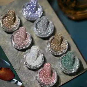 네일아트 블링블링 반사글리터 파우더 8종 세트 네일글리터 반사글리터