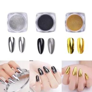 네일아트 손발톱 매직 메탈 미러 파우더 3종 네일글리터 미러네일 유리네일