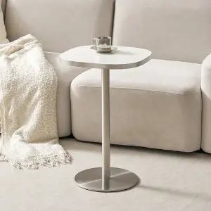 소담갤러리 이리스 둥근사각 사이드 실버 테이블 침대 소파 협탁 카페 티테이블 업소용 미드센츄리 400
