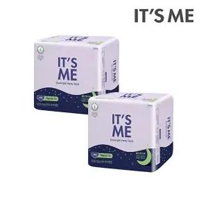 [잇츠미][잇츠미]잇츠미 유기농 순면커버 입는 오버나이트 생리대 중형 4P x2개