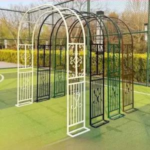 정원 아치 지지대 프레임 덩굴 공원 대문 지주대 펜스
