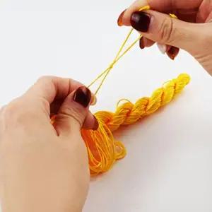 매듭실 목걸이 만들기 재료 컬러 1mm 노랑 매듭실 매듭팔찌재료 실팔찌만들기