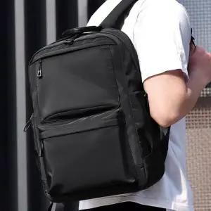 베이직 심플 포켓 방수 블랙 백팩 스트릿패션 멀티백