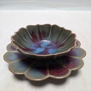 송대 관요 잔잔대 셋트 단초마을 골동품/수집품/도자기