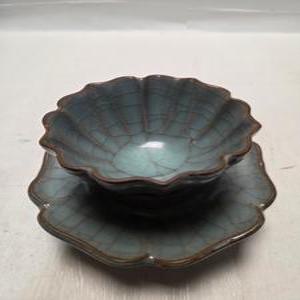 송대 빙열 정요청자 잔잔대 셋트 단초마을 골동품/수집품/도자기