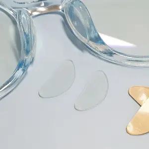 D형 안경 말랑 코 패드 투명