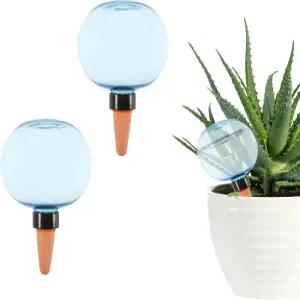앤스버타 2팩 셀프 워터링 글로브 17온스 대형 식물 상단 채우기 워터 플랜터 삽입 실내/실외 플라스틱
