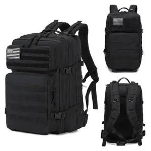 다용도 밀리터리 백팩 군인가방 여행용가방 등산가방 수납공간 포켓 트레킹 배낭 대용량 블랙 소지품 남녀