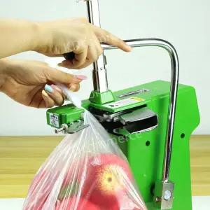 마트 비닐 결속기 알루미늄 밀봉 봉투 야채 타이 세트 자동