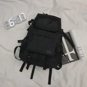 남녀공용 백팩 캐주얼 가방 수납력 배낭 옥스퍼드