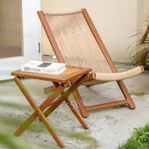 접이식 썬베드 비치의자 협탁 세트 해변 리조트 야외용 풋체어 야외 펜션 테라스 선배드