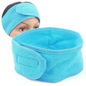 헤어밴드 블루 메이크업 세안 샤워 밴드 머리띠 여성헤어밴드머리띠 언더아머헤어밴드
