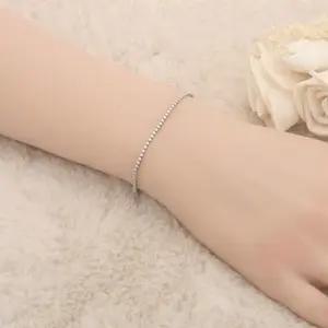 국내제조) 큐빅 실버 은팔찌 17cm) 은팔찌 여성악세사리 여성팔